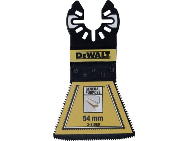 DeWALT DT20773-QZ, Kaksisuuntainen sahanterä, Metalli, Kipsilevy, Muovi, Puu, Puu nauloilla, Kaksoismetalli, musta, Keltainen, 5,4 cm, 1 kpl