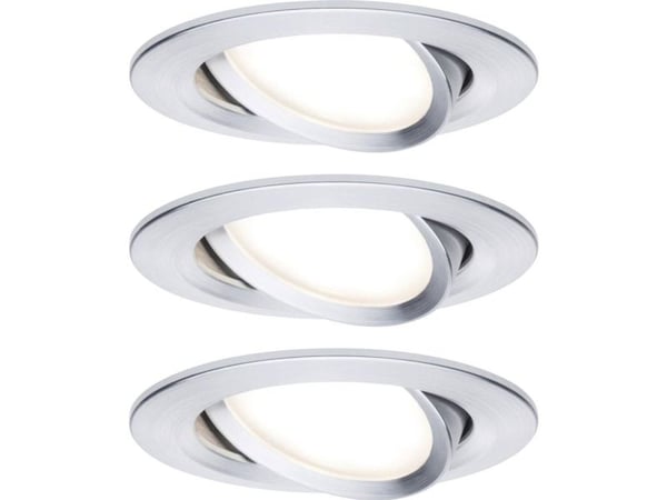 Paulmann 934.51, 3 ampuller, LED, 19,5 W, 650 lm, Aluminium