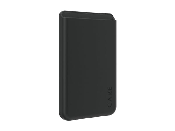 CARE by PanzerGlass - Magnetkortholder - MagSafe-samsvar - svart - for Apple iPhone 12, 13, 14