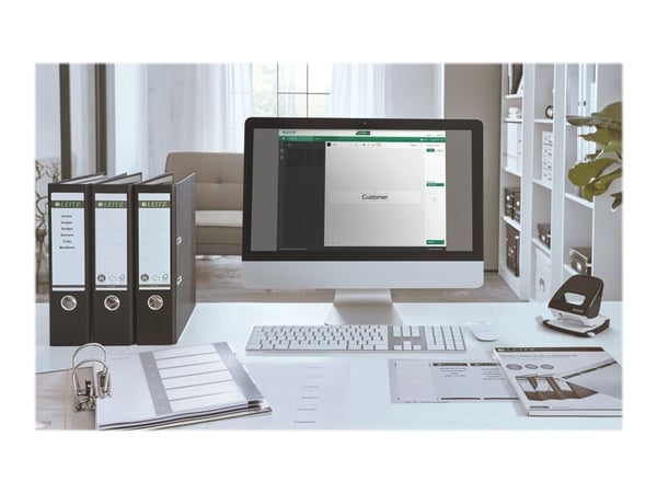 Leitz WOW Extra Wide - Inndeler - 20 deler - fortrykt: 1-20 - for A4 (210 x 297 mm) - svart, hvit