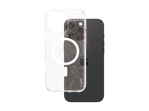 CARE by PanzerGlass Urban Combat - Baksidedeksel for mobiltelefon - MagSafe-samsvar - resirkulert plast - hvit, stjernebelyst - for Apple iPhone 16...