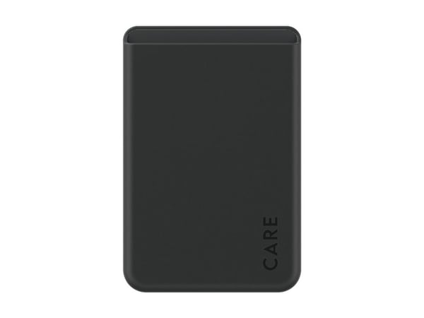 CARE by PanzerGlass - Magnetkortholder - MagSafe-samsvar - svart - for Apple iPhone 12, 13, 14