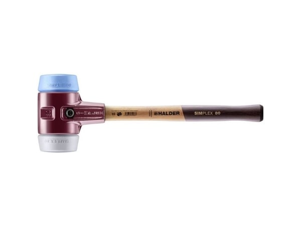 Halder SIMPLEX 3013.080 gummihammer - ergonomisk grep - middels hard, myk - 2760 g - 490 mm - 1 stk