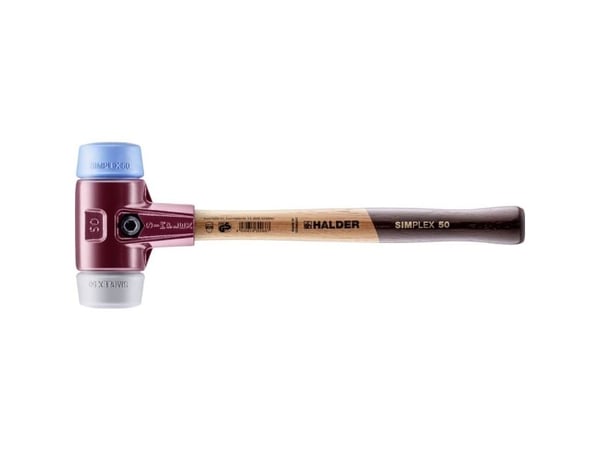 Halder SIMPLEX 3013.050 gummihammare ergonomiskt grepp, medelhård, mjuk 1060 g 370 mm