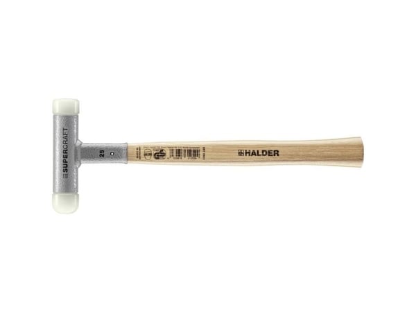 Halder SUPERCRAFT 3366.225 gummiklubba, ergonomiskt grepp, hård, vibrationsfri, 325 g, 305 mm, 1 st