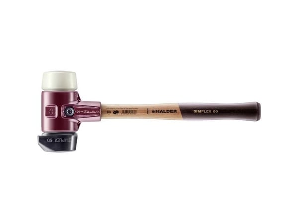 Halder SIMPLEX 3028.260 gummiklubba ergonomiskt skaft hård medelhård 1550 g 405 mm 1 st