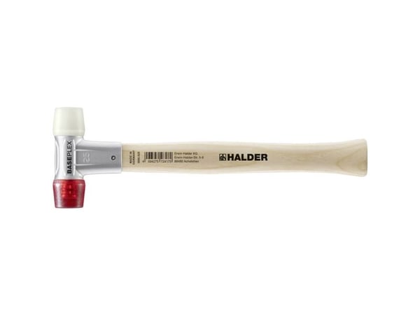 Halder BASEPLEX 3968.025 gummiklubbe, ergonomisk grep, hard, 215 g, 270 mm, 1 stk