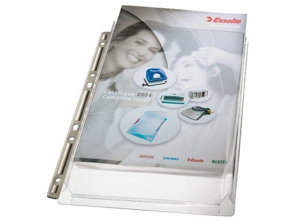 Leitz Premium laajeneva tasku metallisella kansioliuskalla A4, 48 % kierrätettyä muovia, joka on esikulutettu, 210 x 297 mm (A4), Läpinäkyvä, Polyv...