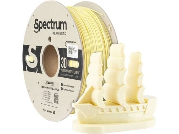 Spectrum Filaments 80729 Pastello PLA-filament PLA-plast 1,75 mm 1000 g Lemon Cream gul pastel 1 st