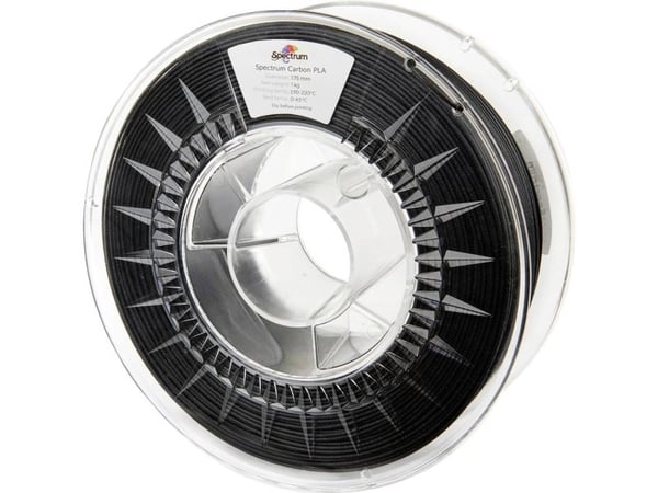 Spectrum Filaments 80466 PLA Carbon filament PLA-CF karbonfiberforsterket 1,75 mm 1000 g sort 1 stk
