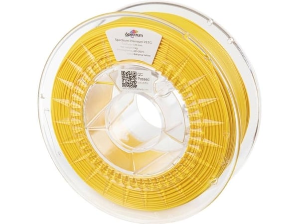 Spectrum Filaments 80060 PET-G Premium filament kjemisk bestandig slagfast 1,75 mm 1000 g Bahama Yellow 1 stk