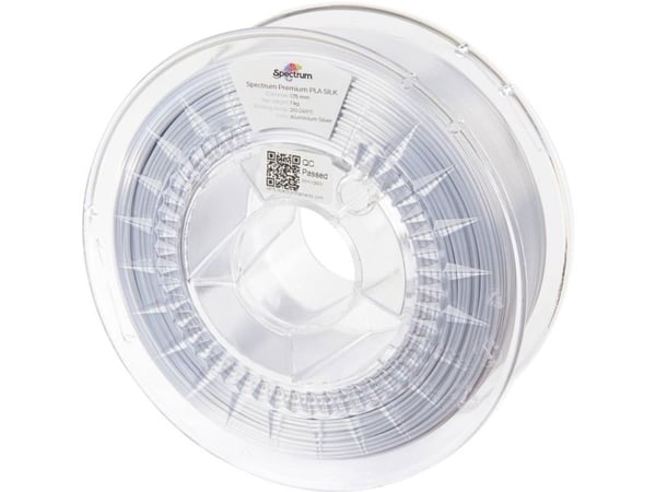 Spectrum 3D Filament PLA Silke 175mm Aluminium Sølv Silber 1kg