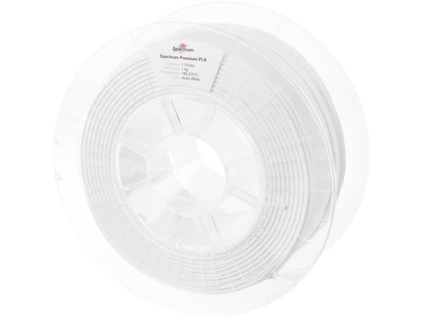 Spectrum 3D Filament PLA Premium 175mm Arctic White White 1kg