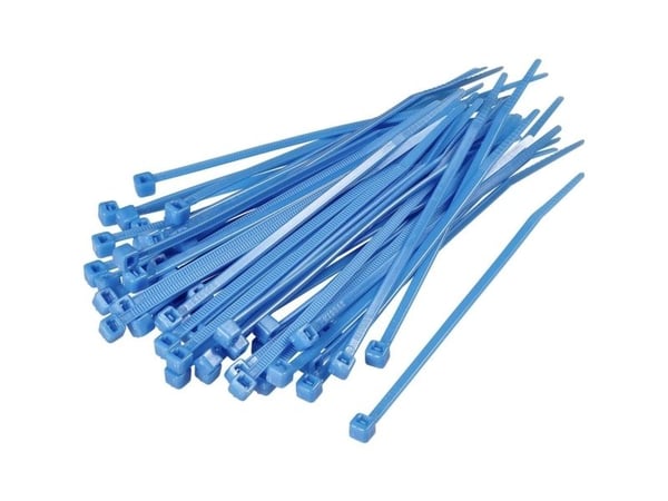 TRU COMPONENTS 1592804 TC-CV200M203 Kabelbinder 203 mm 2.50 mm Blå 100 stk