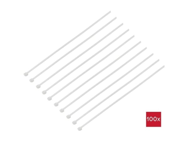 TRU COMPONENTS TC-BT-220-7.6-N Buntband 220 mm 7.6 mm Naturell 100 st