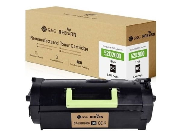 G&G GR-L52D2000, 6000 sider, Svart, 1 stykker