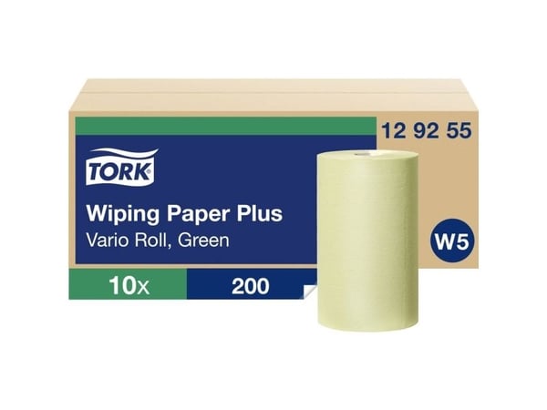 Tork 129255, 200 ark, Papir, Grønn, 230 mm, 55 m