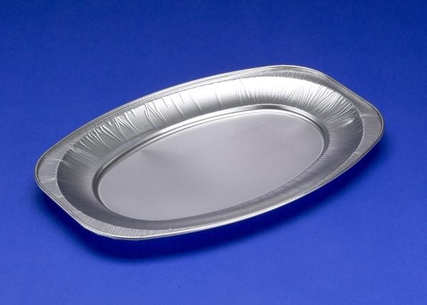 Cateringfad, Plus Pack, Rektangulær 351 x 243 x 21 mm, aluminium, aluminium SMALL, pakke a 10 stk Sm