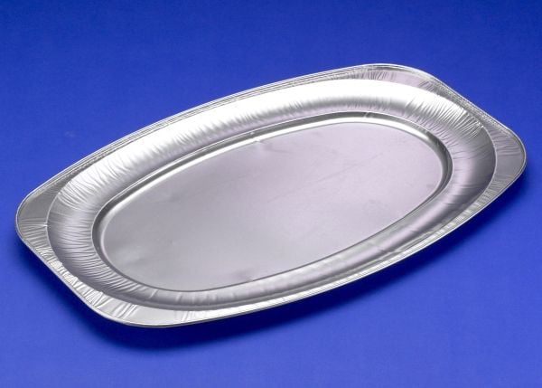 Cateringfad, Plus Pack, Rektangulær 548 x 359 x 22 mm, aluminium, aluminium Large, pakke a 10 stk Sm
