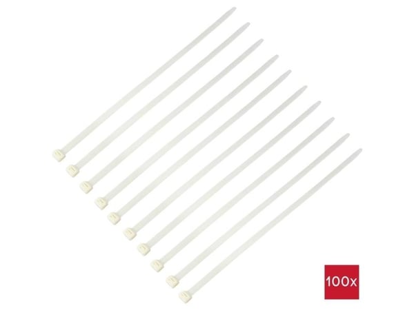 TRU COMPONENTS TC-12626016 Kaapelinside 550 mm 12,7 mm Luonnonvalkoinen HVAC 100 kpl 100 kpl