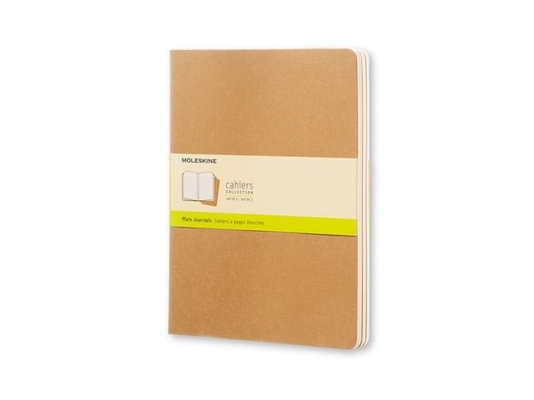 Moleskine Cahier, monokromatisk, svart, 64 ark, 70 g/m², innbundet, universell
