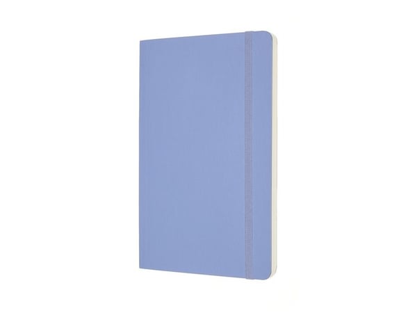 Moleskine anteckningsblock MOLESKINE Classic L (13x21 cm) slät, mjuk inbindning, hydrangea blue, 240 sidor, blå