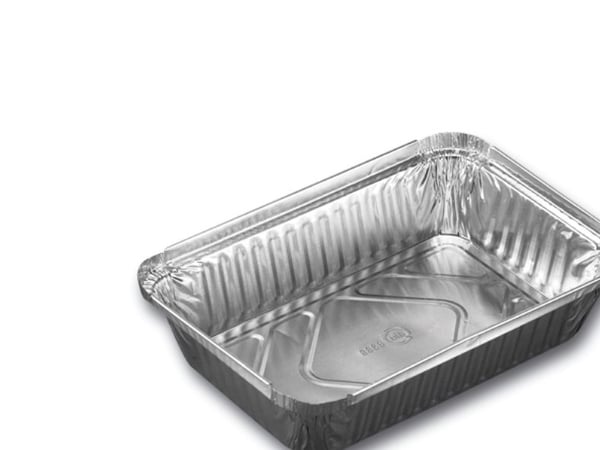 Engångsfolieform 890 ml 207x141x41 mm rektangulär kraftig kvalitet, 100 st./förp.
