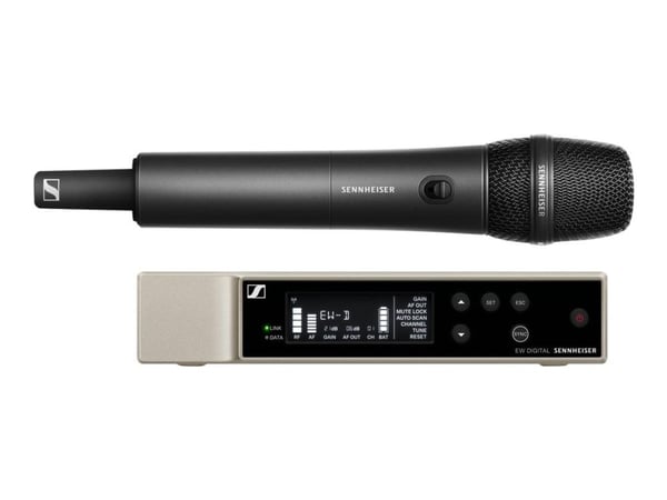 Sennheiser EW-D 835-S Set (R1-6), Käsimikrofoni, Dynaaminen mikrofoni, Langaton RF, Telineasennettava vastaanotin, Irroitettava, BNC