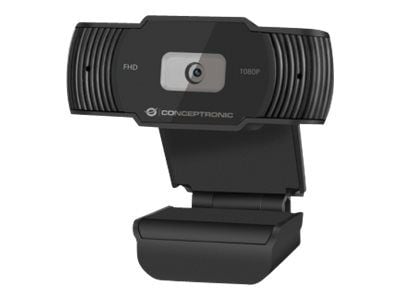 Conceptronic AMDIS04B - Nettkamera - farge - 1920 x 1080 - 1080p - fastfokal - lyd - USB 2.0 - DC 5 V