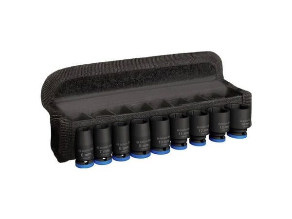 Bosch hylsnyckelsats 1/4" 9 delar S PRO