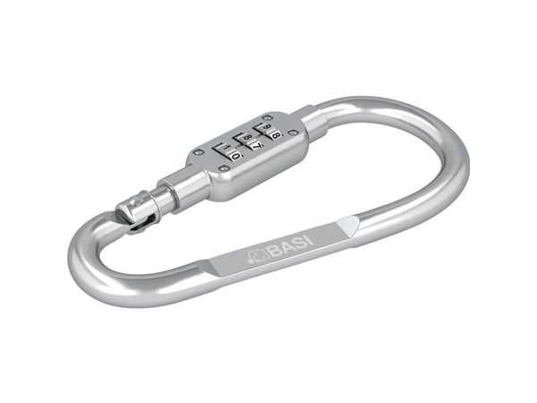 Basi 0006-0104-2600 karabinkroker, båndstropper (Ø x L) 6 mm x 95 mm
