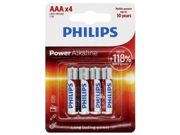 Philips Power Life AAA-paristo - 4 kpl