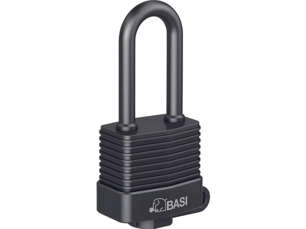 Basi 6151-4000 hengelås 47 mm, forskjellige farger/sort (nøkkellås)