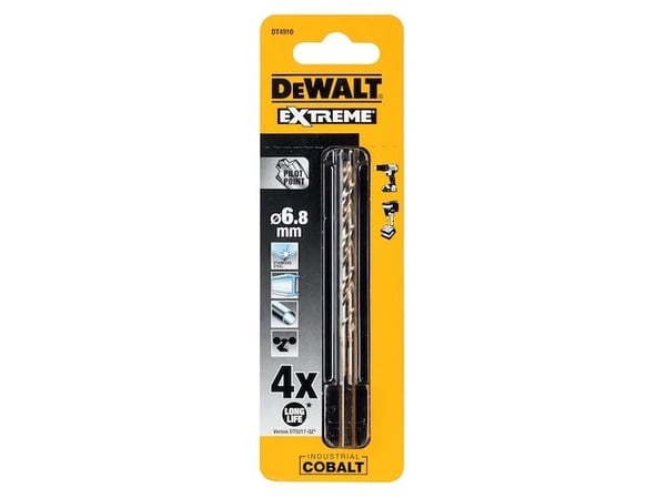 DeWALT DT4910-QZ, 6,8 mm, 109 mm, Metalli, 6,6 cm, Pikateräs-kobolttiseos (HSS-Co), 1 kpl