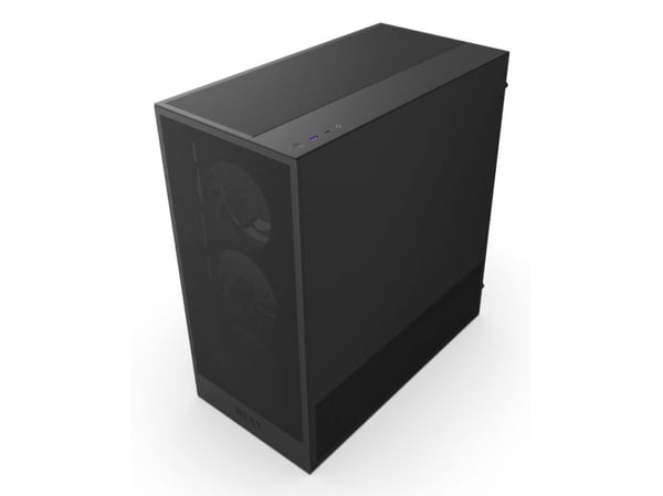 NZXT H5 Flow RGB - Mid tower - utvidet ATX (E-ATX) - sidepanel med vindu (herdet glass) - ingen strømforsyning (ATX) - svart - USB/lyd