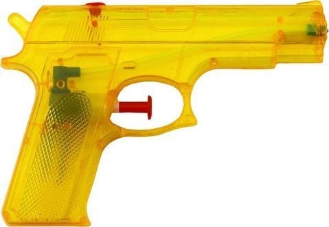 LeanToys Vesipyssy Pieni Muovi Keltainen 15 cm x 10,5 cm LEAN TOYS LEAN TOYS