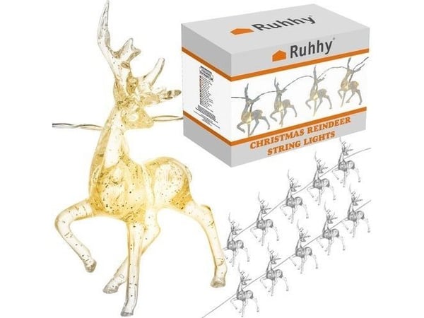 Julepynt Ruhhy lysslynger – reinsdyr Ruhhy 24955