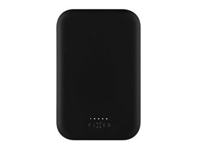 FIXED MagZen - 2. generasjon - trådløs nødlader - Li-pol - 10000 mAh - 38 Wh - 20 watt - 3 A - PD 3.0 (USB-C) - svart