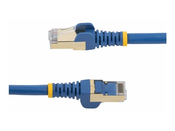 StarTech.com 1.5m CAT6A Ethernet-kaapeli, 10 Gigabit Shielded Snagless RJ45 100W PoE Patch Cord, CAT 6A 10GbE STP Network Cable w/Strain Relief, si...