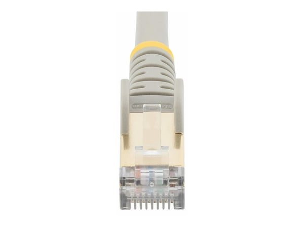 Startech 1.5m CAT6A Ethernet Cable, 10 Gigabit Shielded Snagless RJ45 100W PoE Patch Cord, CAT 6A 10GbE STP Network Cable w/Strain Relief, Grey, UL...