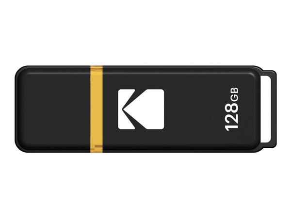 Kodak K103 - USB-flashstasjon - 128 GB - USB 3.0 - svart, gul