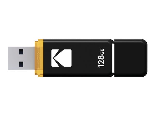 Kodak K103 - USB-flashstasjon - 128 GB - USB 3.0 - svart, gul