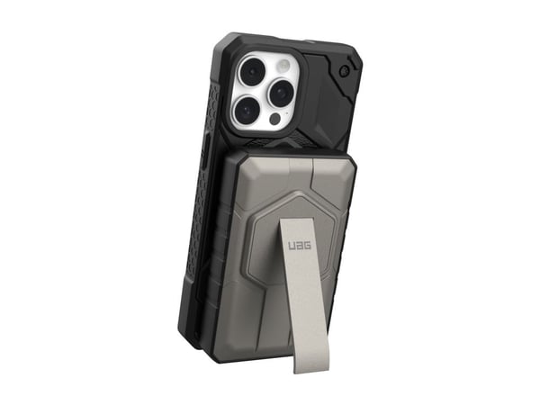 Urban Armor Gear 9B4411114036, 10000 mAh, Langaton lataaminen, 10 W, musta, Titaani
