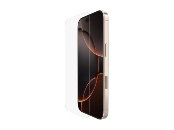 Belkin ScreenForce UltraGlass 2 - Skjermbeskyttelse for mobiltelefon - glass - for Apple iPhone 16 Pro, 17