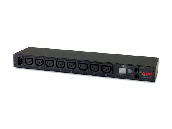 APC Metered Rack PDU AP7820B - Strømfordelerenhet (kan monteres i rack) - AC 200/208/230 V - 2300 VA - Ethernet 10/100 - inngang: IEC 60320 C14 - u...