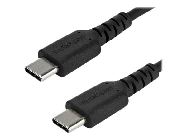 StarTech.com 1m USB C -latauskaapeli, kestävä nopea lataus ja synkronointi USB 2.0 Type C - USB C - kannettavan tietokoneen latausjohto, TPE-takki ...
