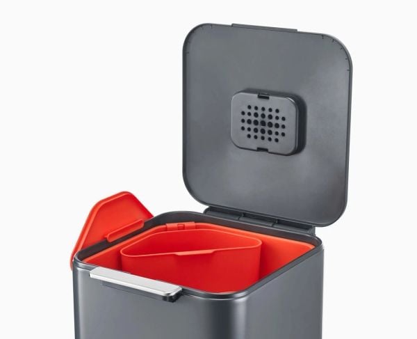 Joseph Joseph avfallsbeholder 40 l Totem Compact gjenvinningsbeholder, grafitt / Joseph Joseph