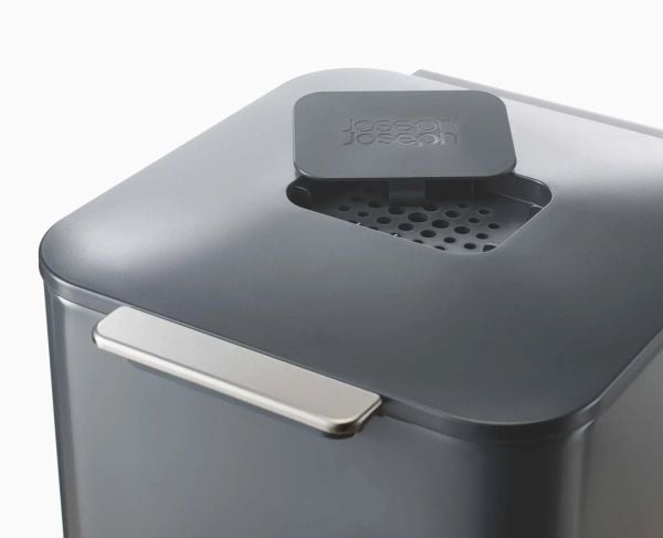 Joseph Joseph avfallsbeholder 40 l Totem Compact gjenvinningsbeholder, grafitt / Joseph Joseph