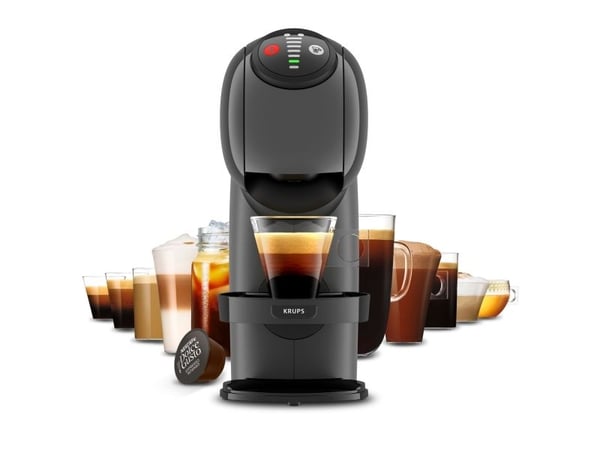 Krups Genio S KP243B, Kapsel kaffemaskine, 0,8 L, Kaffekapsel, 1500 W, Anthracit