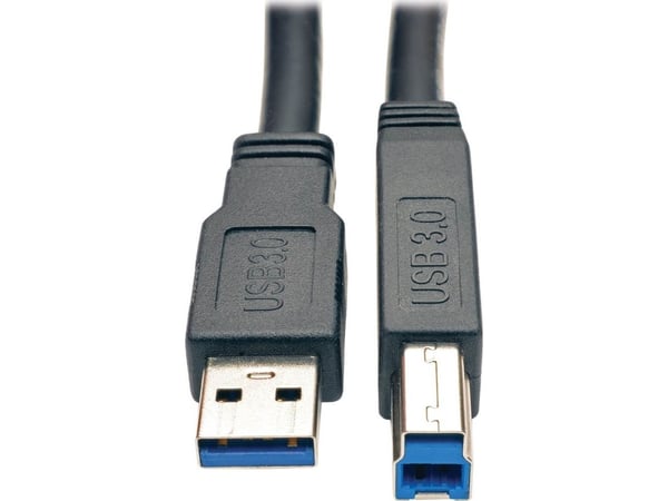 Eaton Tripp Lite Series 25ft USB 3.0 SuperSpeed Active Repeater Cable A Male/B Male 25' - USB-kabel - USB Type B (hane) till USB typ A (hane) - USB...